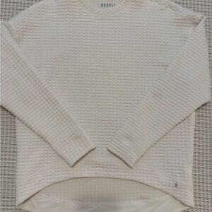 NOBULL Off-White Quilted Pullover